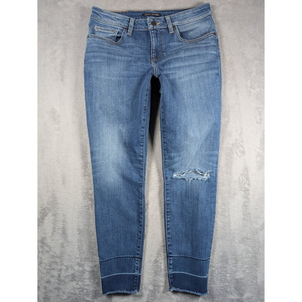 Lucky Brand Kerr Lake Low Rise Lolita Skinny Jeans Womens Size 8 29 Waist